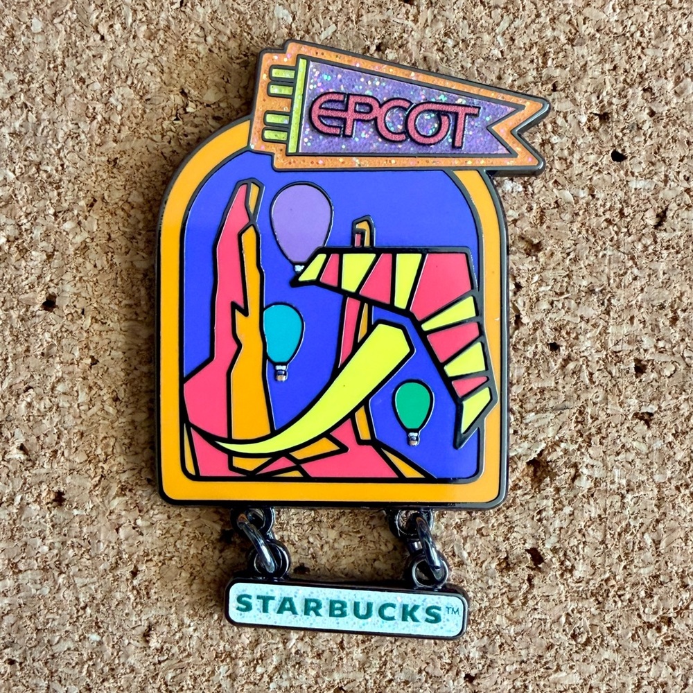 Disney Epcot Starbucks Mystery Pin - Spaceship Earth